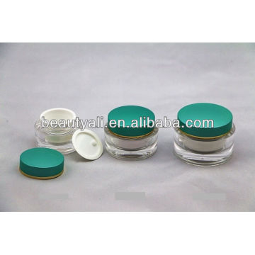 15g 30g 50g Pots acryliques acryliques transparents ovales pour crème pour le visage